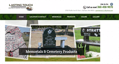 Desktop Screenshot of lastingtouchmemorials.com