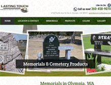 Tablet Screenshot of lastingtouchmemorials.com